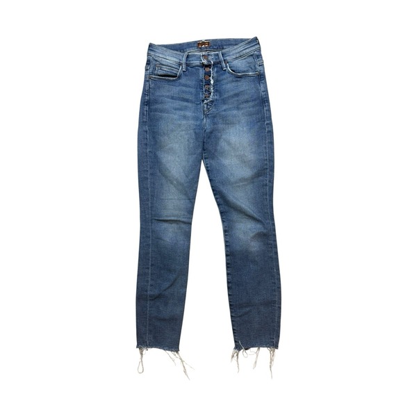 MOTHER Denim - Mother Jeans The Fly Cut Stunner Fray Size‎ 25 Distressed